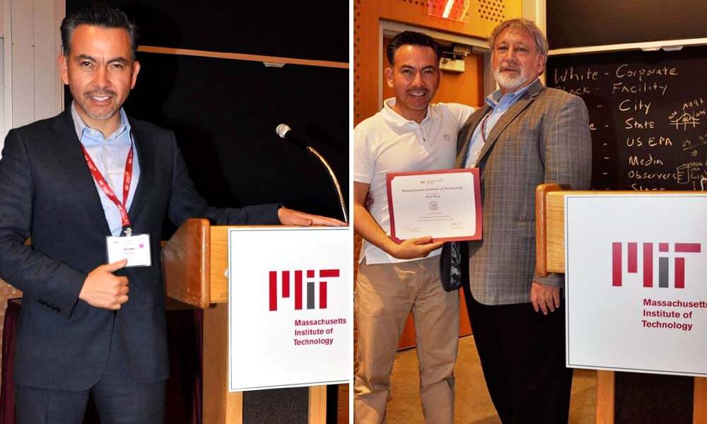 Israel Reyes Gómez concluyendo sus estudios en el MIT
